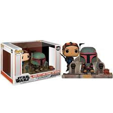 Funko Pop Star Wars Boba Fett and Fennec on Throne Figure – New