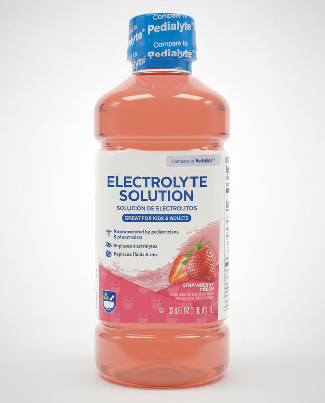 Rite Aid Prebiotic Electrolyte Solution - Strawberry Fresa 33.8 Oz - EXP. 02/06/2027