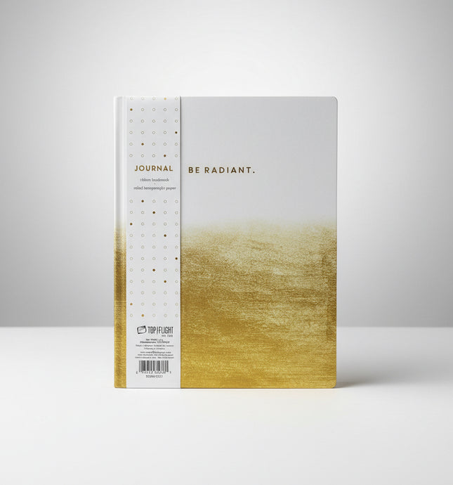 Top Flight Be Radiant Journal - Heavyweight Paper, Ribbon Bookmark