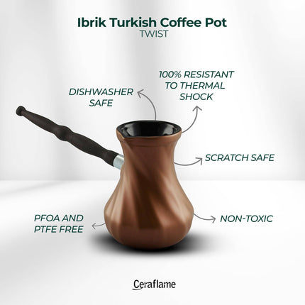 Handcrafted Ceramic Ibrik  18.6 oz