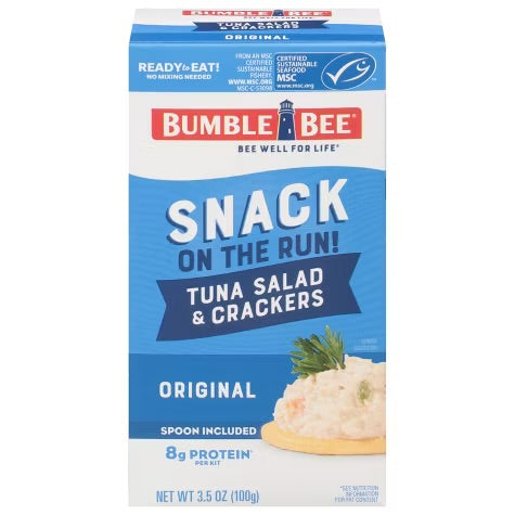 Bumble Bee Tuna Salad with Crackers Snack Kit - 3.5oz - EXP. 04/2027