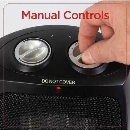 BLACK+DECKER Personal Ceramic Indoor Heater - Open Box, Black
