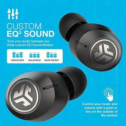 JLab JBuds Air ANC True Wireless Bluetooth Earbuds, Black, Active Noise Canceling - Open Box