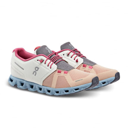 On Women’s Cloud 5 Sneakers Ice/Prairie Pink Size 10.5 New