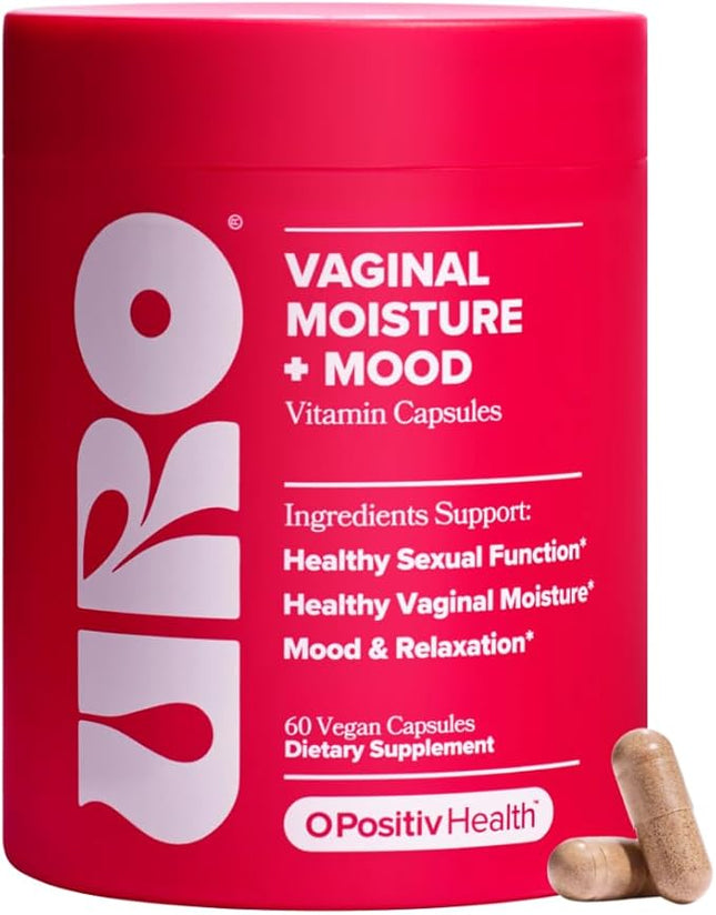 O Positiv URO Vaginal Moisture & Mood – Formulated to Support Vaginal Moisture, Mood & Relaxation - 30 Servings EXP. 02/2027