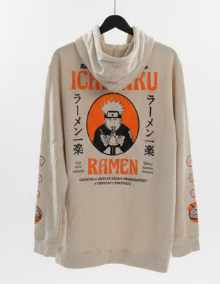 Naruto Ichiraku Ramen Hoodie -Beige Size XXL