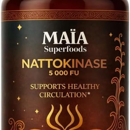 Maia Nattokinase | 5000 FU | Supports Arterial Cleanliness, Nitric Oxide - 30 Count