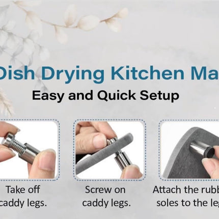 Diatomaceous Earth Large Stone Dish Drying Mat For Kitchen