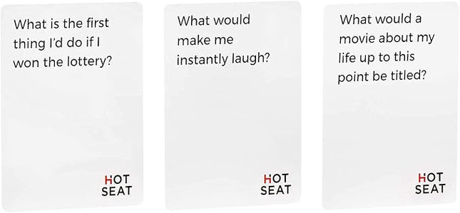 HOT SEAT Party Game - The Family Card Game That's All About You - for Kids,Teens, College Students, Adults + Families
