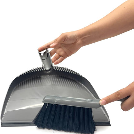 Reynera Dustpan With Brush Set - Grey