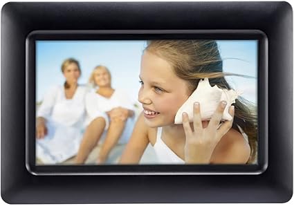 Polaroid 074-15-0117 Digital Photo Frame 7" Screen - Black | Open Box