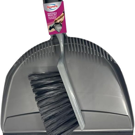 Reynera Dustpan With Brush Set - Grey