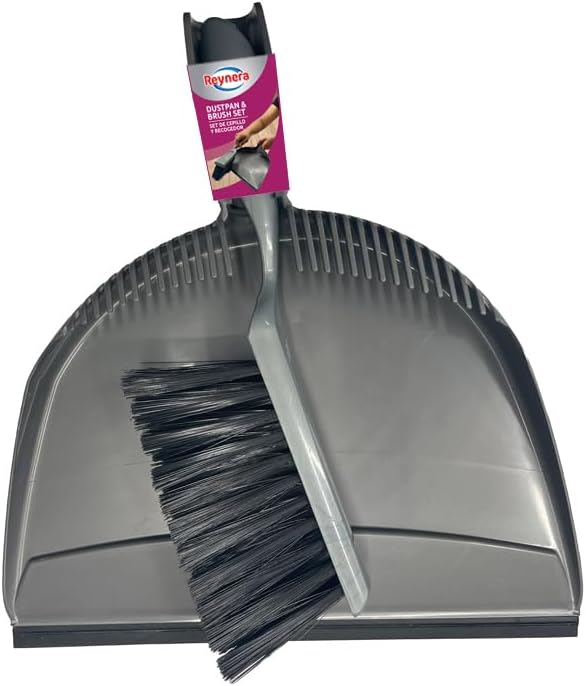 Reynera Dustpan With Brush Set - Grey