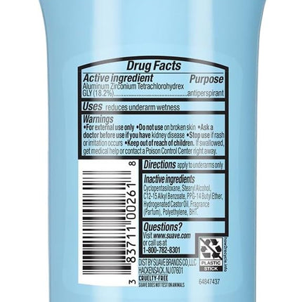 Suave Mango and Citrus Invisible Solid Antiperspirant Deodorant Stick, 2.6 Ounce