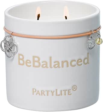 PartyLite Be Happy Mandarin + Jasmine Jar Candle, 40-50 Hour Burn Time - 8 Oz