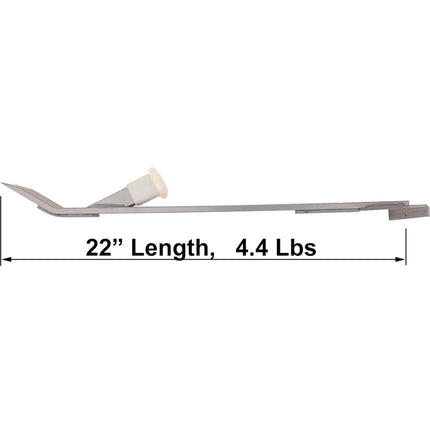 CUTTEREX Professional Heavy Duty Pull Bar and Pry Bar for Laminate Wood Flooring Installation, 22” Length, 4.4 Lbs - Open Box