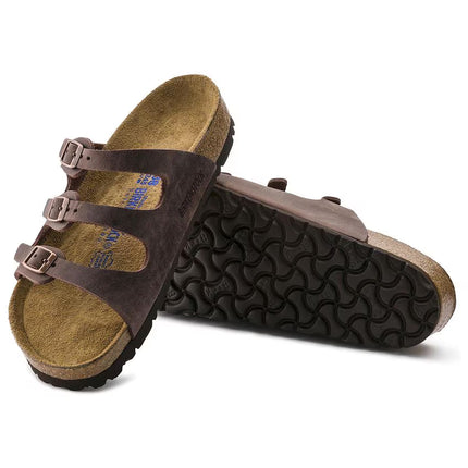 Birkenstock Women’s Florida Soft Footbed Sandals Habana Size 5 New Without Box