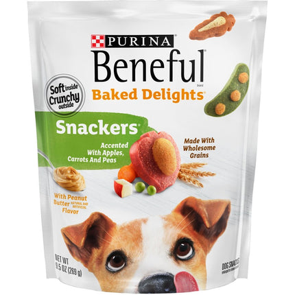 Purina Beneful Baked Delights Snackers Dog Treats - 9.5 oz Exp. 09/2026
