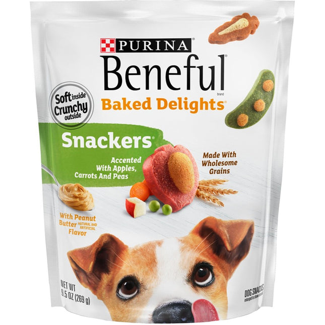 Purina Beneful Baked Delights Snackers Dog Treats - 9.5 oz Exp. 09/2026