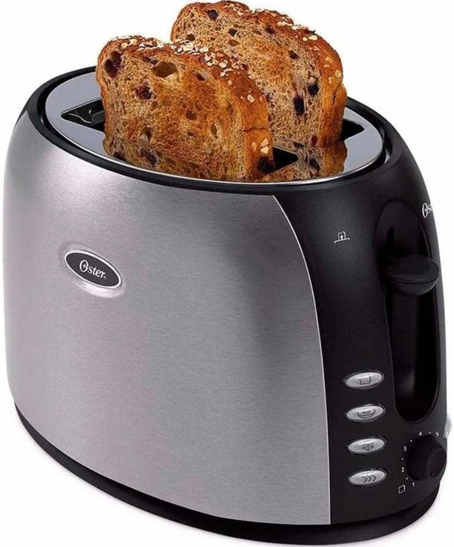 Oster 2-Slice Stainless Steel Toaster with Extra-Wide Slots - New