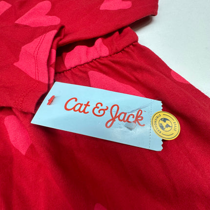 Cat & Jack Girls’ Red Heart Dress, New