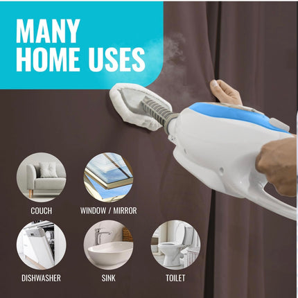 PurSteam 10-in-1 Steam Mop, Floor Steamer with Detachable Handheld Steam Cleaner - New Open Box