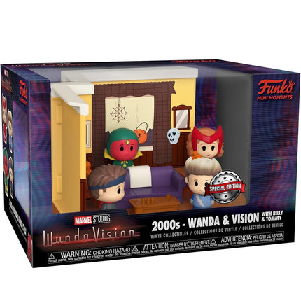 Funko Pop WandaVision 2000s Wanda & Vision with Billy & Tommy – New