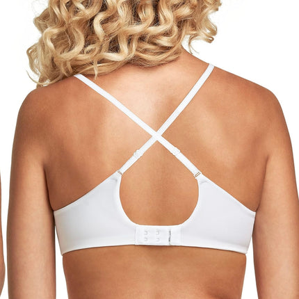 Maidenform Women’s Comfort Devotion Demi T-Shirt Bra, White/Stone, Size 32C - New