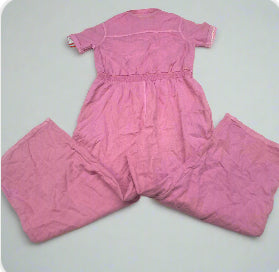 Girls’ Cat & Jack Pink Short-Sleeve Button-Up Jumpsuit Size XL (14) - New