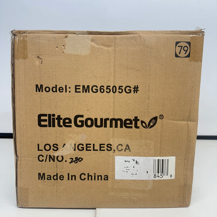 Elite Gourmet Smokeless Indoor Electric BBQ Grill, 12-Inch - New Open Box