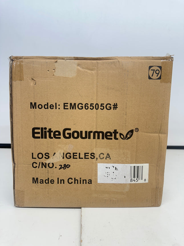 Elite Gourmet Smokeless Indoor Electric BBQ Grill, 12-Inch - New Open Box