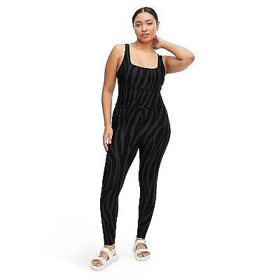 Diane von Furstenberg x Target Black Zebra-Print Jumpsuit - New XL