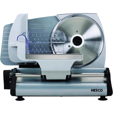 NESCO FS-200 Food Slicer - Gray Aluminum with 7.5-Inch Stainless Steel Blade - New