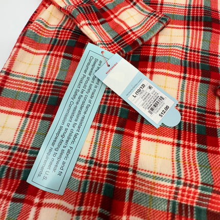 Cat & Jack New Long Sleeve Plaid Dress Size L(10-12)