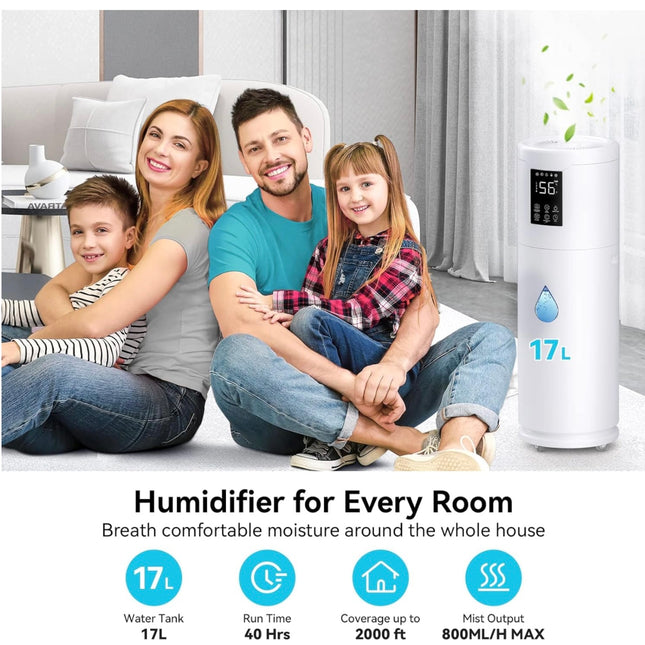 Honovos 4.5Gal/17L Humidifier for Large Room, New Open Box