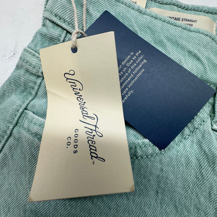 Universal Thread Women’s Vintage Straight Jeans, Size 10, New - Green Denim