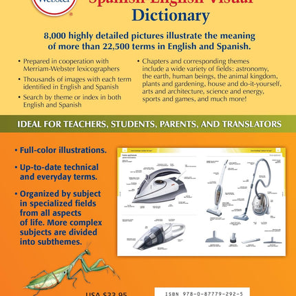 Merriam-Webster’s Spanish-English Visual Dictionary - Features 8,000+ Full-Colo