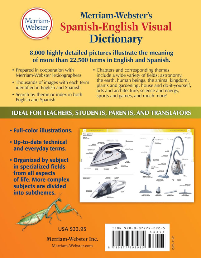 Merriam-Webster’s Spanish-English Visual Dictionary - Features 8,000+ Full-Colo