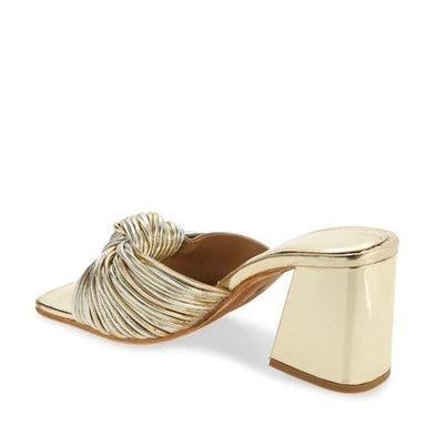 Jeffrey Campbell Women’s Gold Metallic Knot Sandals - Size 8 - New Without Box