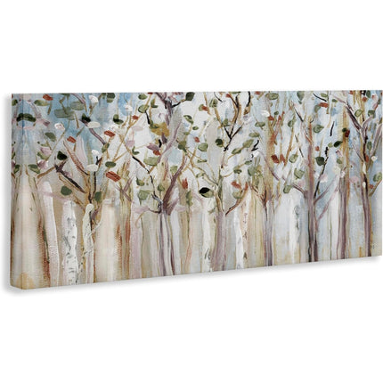 Stupell Industries Bare Branch Trees Birch Forest Fall Twigs Abstract Painting, Design by Susan Jill, Grey, 40 x 17 -