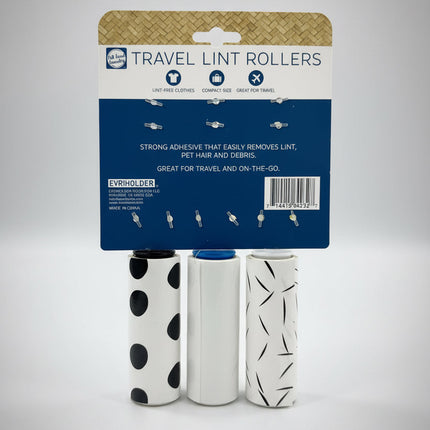 Evriholder 3 Pack Sticky Travel Lint Rollers