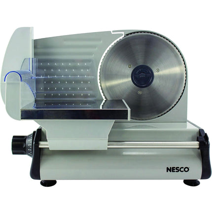 NESCO FS-200 Food Slicer - Gray Aluminum with 7.5-Inch Stainless Steel Blade - New