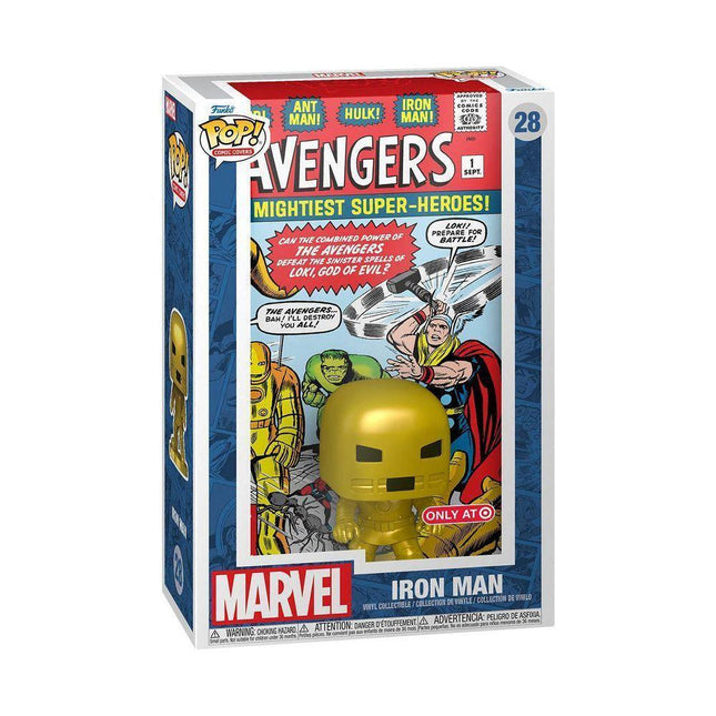 Funko Pop! Comic Cover Iron Man Avengers No. 1 Gold Edition - New