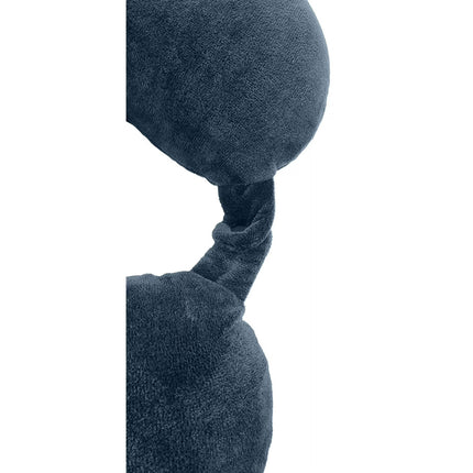 Protege Memory Foam Neck Pillow, 100% Polyester Fleece Knit, Navy, One Size