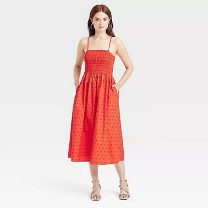 A New Day Women’s Smocked Midi Dress - New