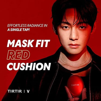 TIRTIR Mask Fit Red Cushion Foundation | Full coverage, Weightless 17 C Porcelain - 0.63 Oz