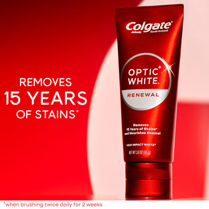Colgate Optic White Renewal Teeth Whitening Toothpaste 3 Oz - Exp. 03/2027