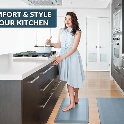 ComfiLife Anti-Fatigue Floor Mat 24" x 70" Denim Kitchen/Desk Mat New