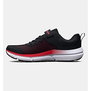 Under Armour Assert 10 Alternate Closure Black/Deep Red Size 12K Boys New