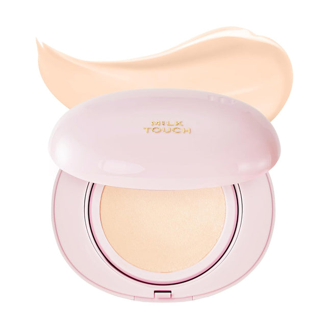 Milktouch Cushion Foundation, 24H Flawless Skin, Radiant Shine - Korean Foundation - 03 Natural Beige